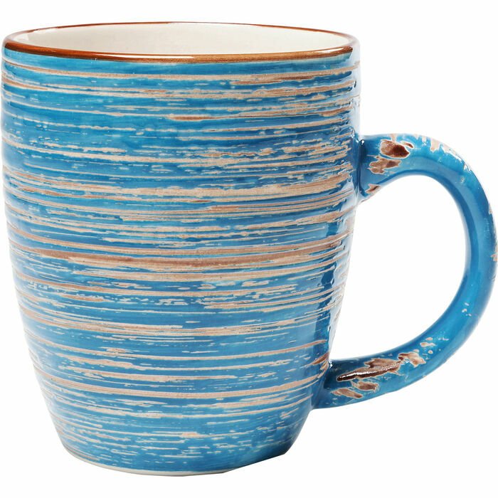 Swirl Blue Seramik Kupa