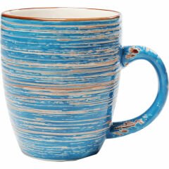 Swirl Blue Seramik Kupa