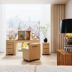 Vase Flame Black 25 cm