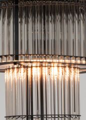 Cam Borulu Metal Abajur