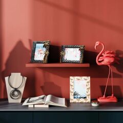 Flamingo Desenli Polyester Fotoğraf Çerçevesi