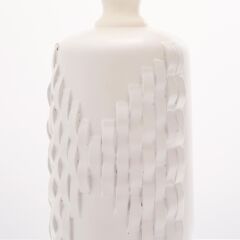 Kabartmalı Abajur Beyaz