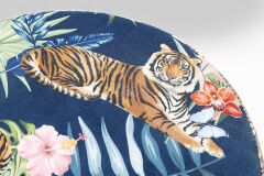 Cherry Jungle Tiger Gold Stool Ø35 cm