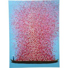 Flower Boat Mavi Pembe Tablo