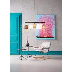 Flower Boat Mavi Pembe Tablo