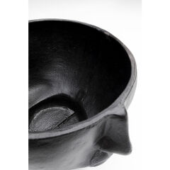 Vase Half Face Black 23cm