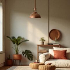 Elan Bakır Sarkıt Avize