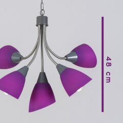 Colorato Sarkıt Avize Mor