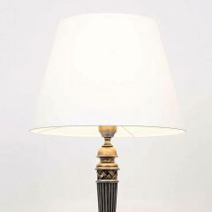 Polyester Gümüş Eskitme Abajur 5352