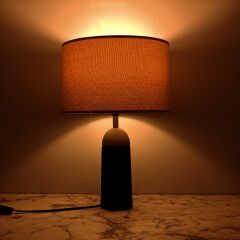 Magical Siyah Polyester Abajur