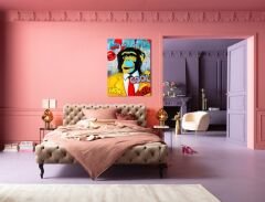 Resim Dokunuşlu Show Maymun 90x120cm