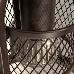 Titan Siyah Metal Kafes Aplik