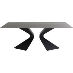 Gloria Black Stoneware Yemek Masası