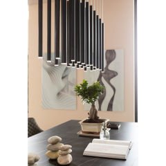 Gloria Black Stoneware Yemek Masası
