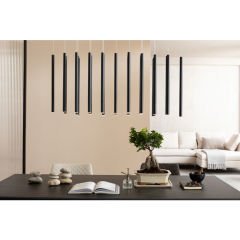 Gloria Black Stoneware Yemek Masası
