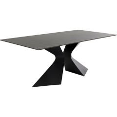 Gloria Black Stoneware Yemek Masası