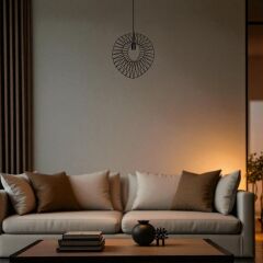 Nelor Kafes Siyah Sarkıt Avize