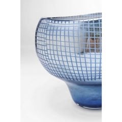 Grid Luster Mavi Vazo 28cm