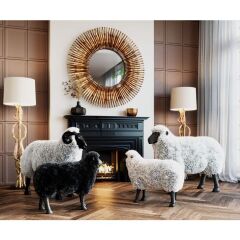 Deco Figurine Bathilde Ram White Dekoratif Obje