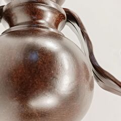 Letan Kahvrengi Metal Aplik