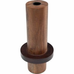 Cylinder Mango Masif Ahşap Mumluk 25 cm