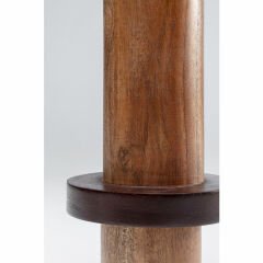 Cylinder Mango Masif Ahşap Mumluk 25 cm