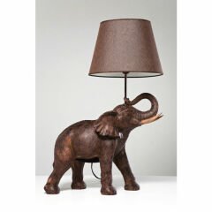 Animal Elephant Safari Poliresin Masa Lambası