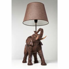 Animal Elephant Safari Poliresin Masa Lambası