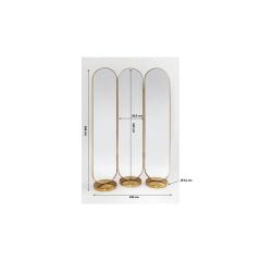 Curve Aynalı Paslanmaz Çelik Paravan