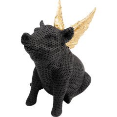 Deco Figurine Angel Piglet Dekoratif Obje