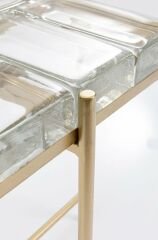 Iceline Metal Altın Renkli Ayaklı Yan Sehpa