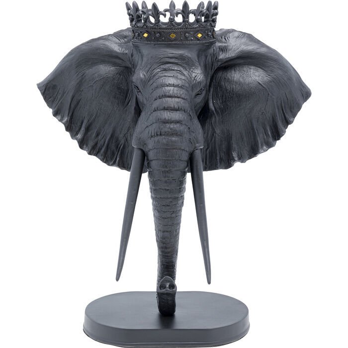 Elephant Royal Black Dekoratif Obje
