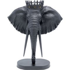 Elephant Royal Black Dekoratif Obje