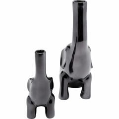 Buddy Anthracite 2'li Dekoratif Vazo