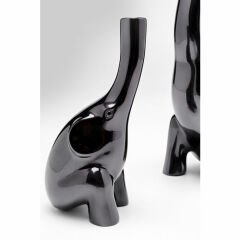 Buddy Anthracite 2'li Dekoratif Vazo