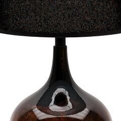 Pierce Kahve Polyester Abajur