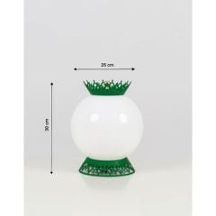 Bahar Yeşil Taçlı Küre Abajur - 1016