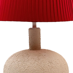 Hope Eskitme Beyaz Polyester Abajur