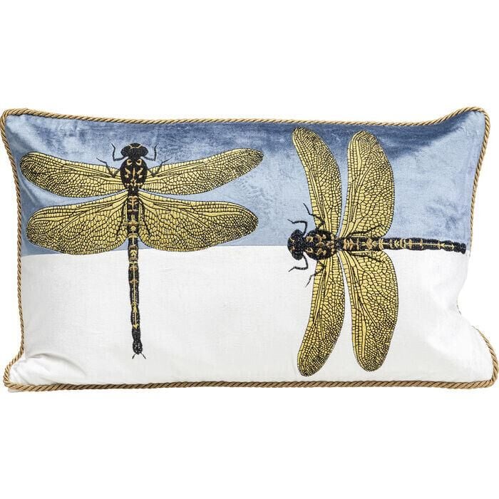 Coussin Glitter Dragonfly Blanc 50x30cm