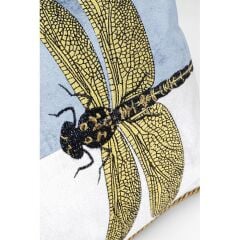 Coussin Glitter Dragonfly Blanc 50x30cm