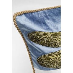 Coussin Glitter Dragonfly Blanc 50x30cm