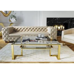 Gold Rush Orta Sehpa 120x120cm