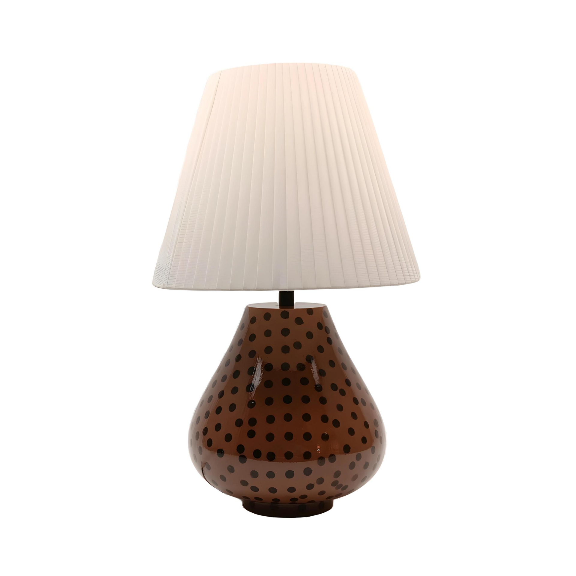 Karmen Kahverengi Polyester Abajur