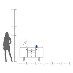 Vase Gina Trible Blue 17cm