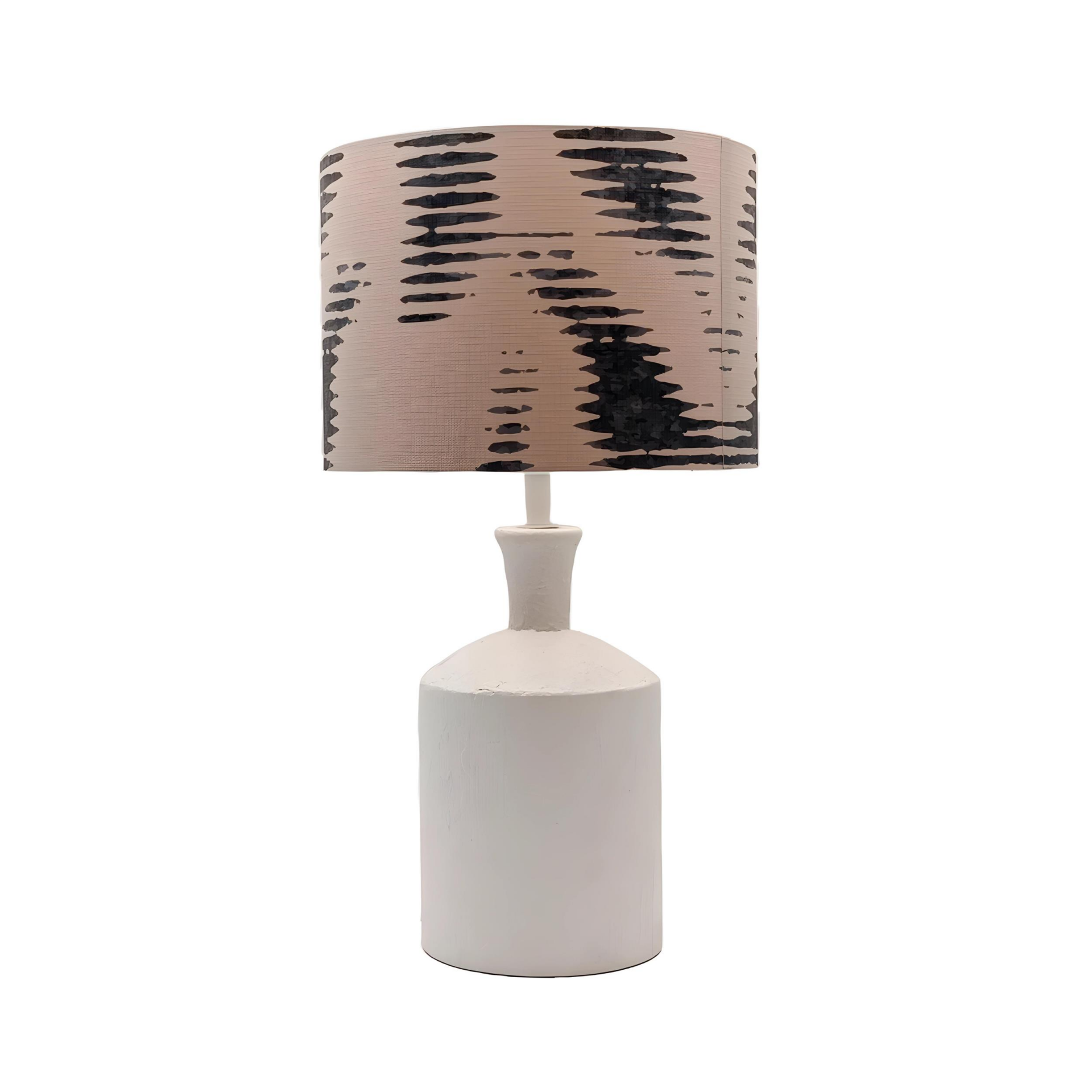 Mabel Beyaz Polyester Abajur