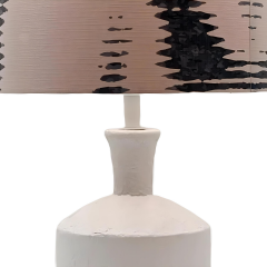 Mabel Beyaz Polyester Abajur