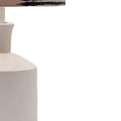 Mabel Beyaz Polyester Abajur