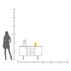 Vase Gina Yellow 25cm