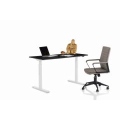 Siyah Beyaz Akıllı Ofis Çalışma Masası