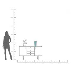 Vase Phenom Green 33cm